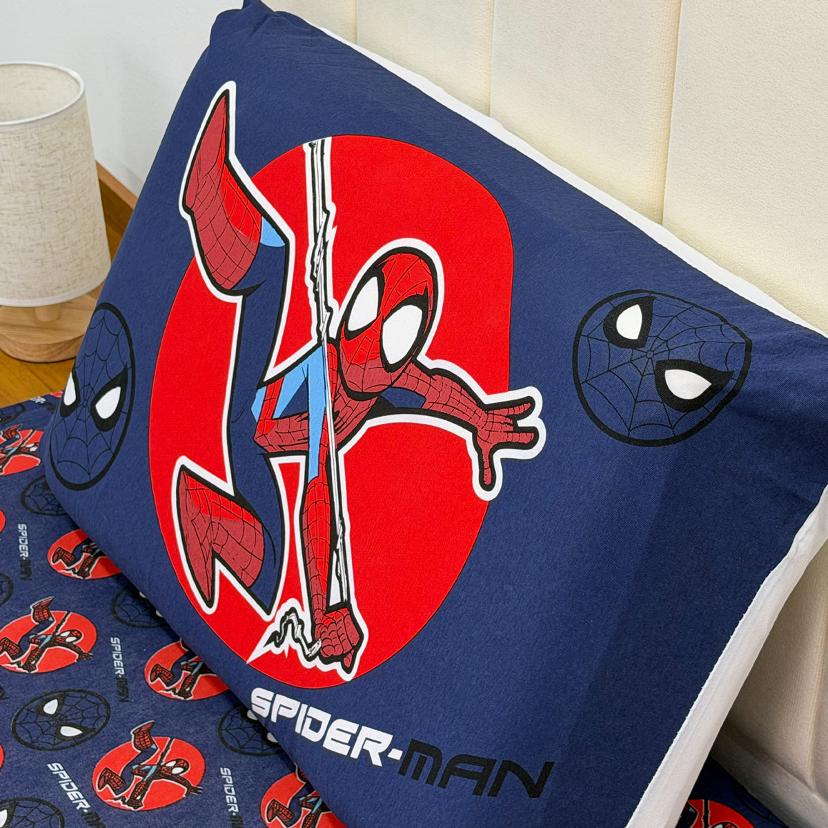 Jogo de Lençol Solteiro Homem-Aranha 2 Peças Malha 70% Algodão