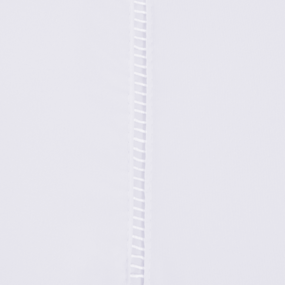 Par de Fronhas Ponto Palito 70 x 50 cm Micropercal 300 Fios 2 Peças Branco