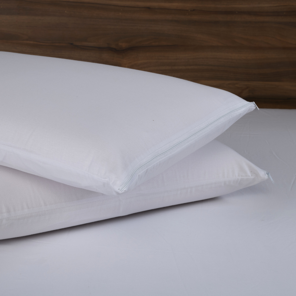 Fronha Impermeável para Travesseiro 50 x 70 cm Percal 180 Fios com Zíper