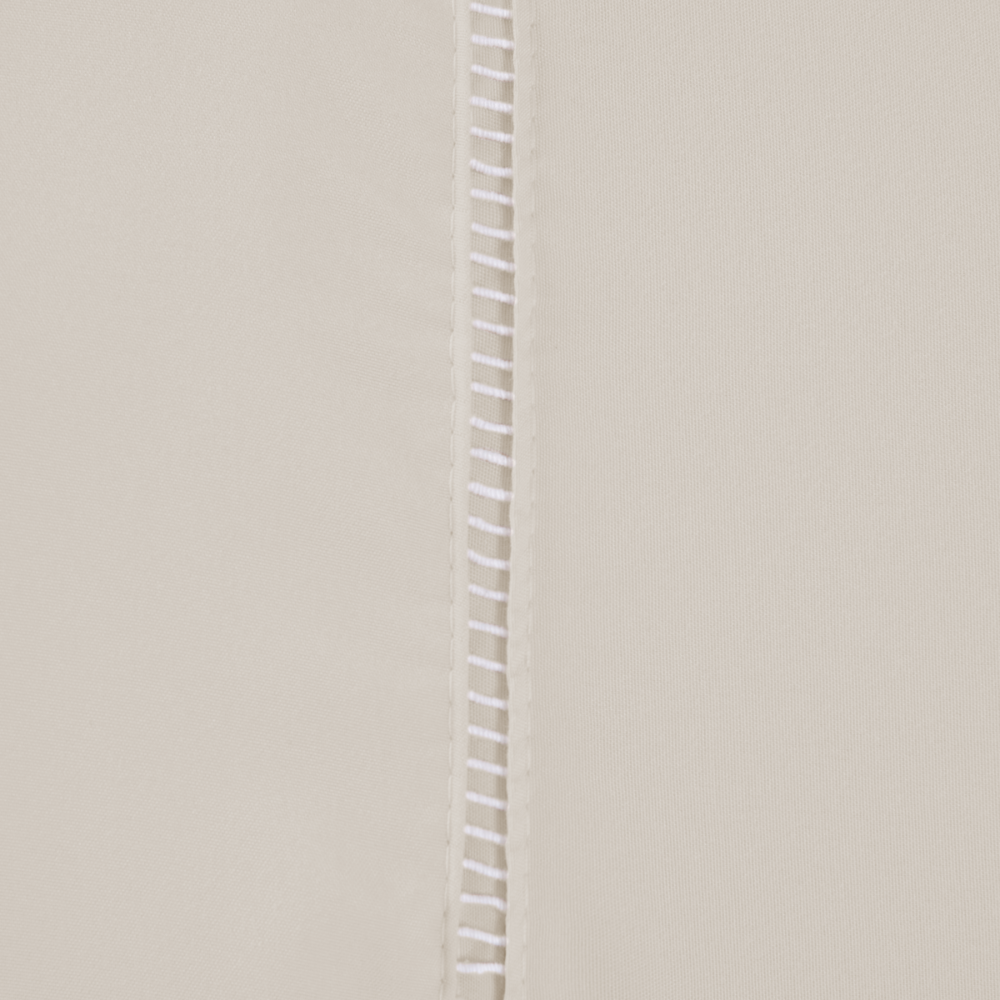 Par de Fronhas Ponto Palito 70 x 50 cm Micropercal 300 Fios 2 Peças Caqui