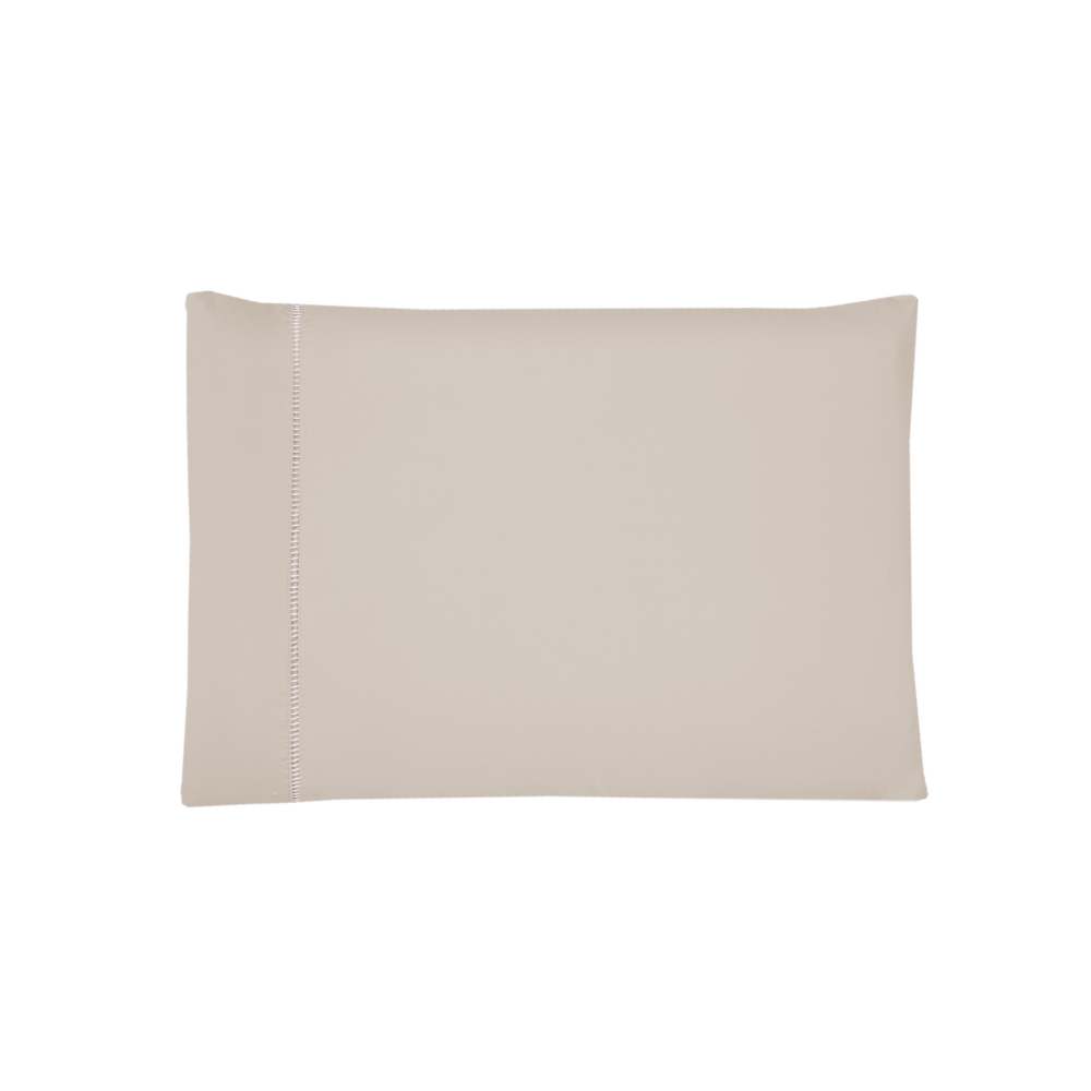 Par de Fronhas Ponto Palito 70 x 50 cm Micropercal 300 Fios 2 Peças Caqui