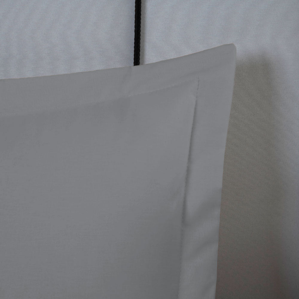 Porta-Travesseiro Dia a Dia 50 x 70 cm Percal 180 Fios Cinza