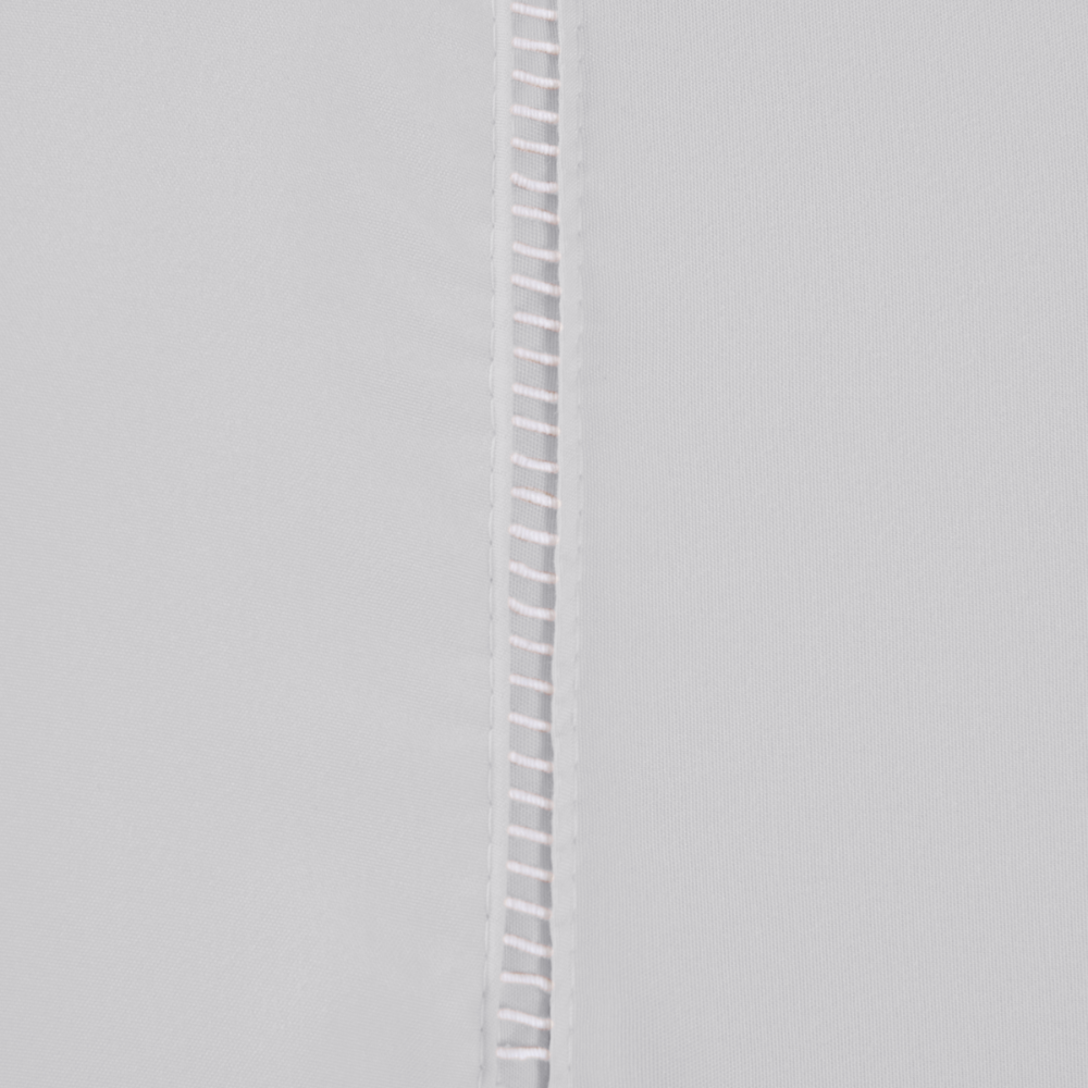 Par de Fronhas Ponto Palito 70 x 50 cm Micropercal 300 Fios 2 Peças Cinza
