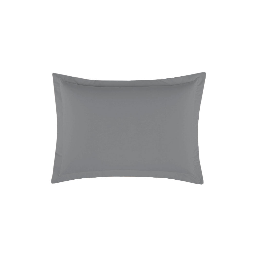 Porta-Travesseiro Dia a Dia 50 x 70 cm Percal 180 Fios Cinza