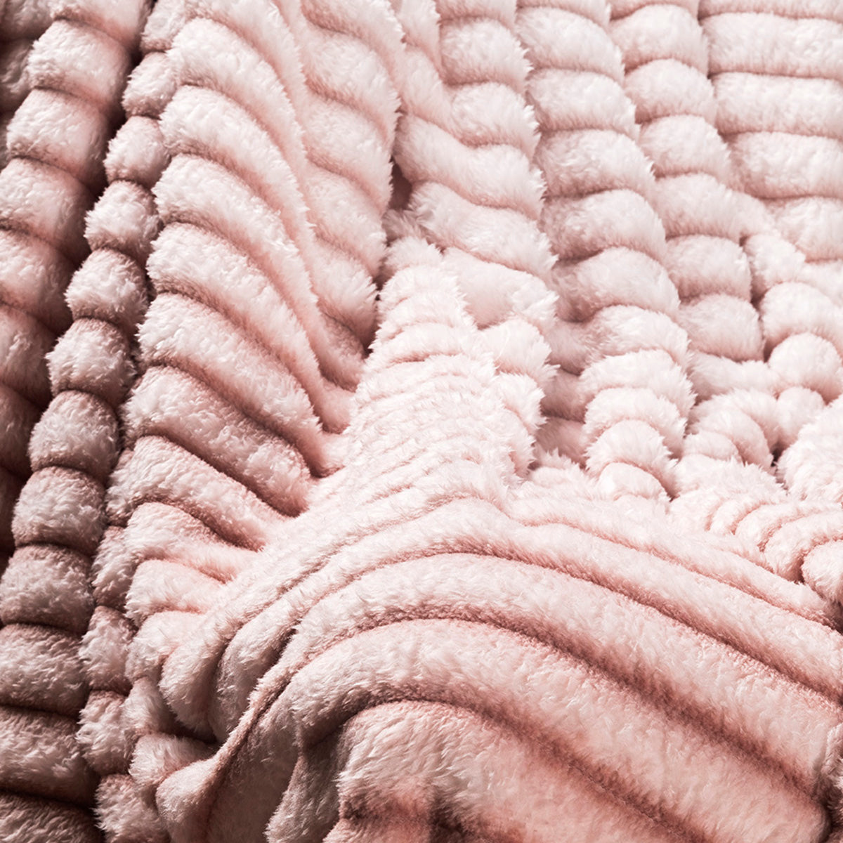 Cobertor Ultrasoft Fluffy Queen Microfibra Flannel 320g/m² Rosa