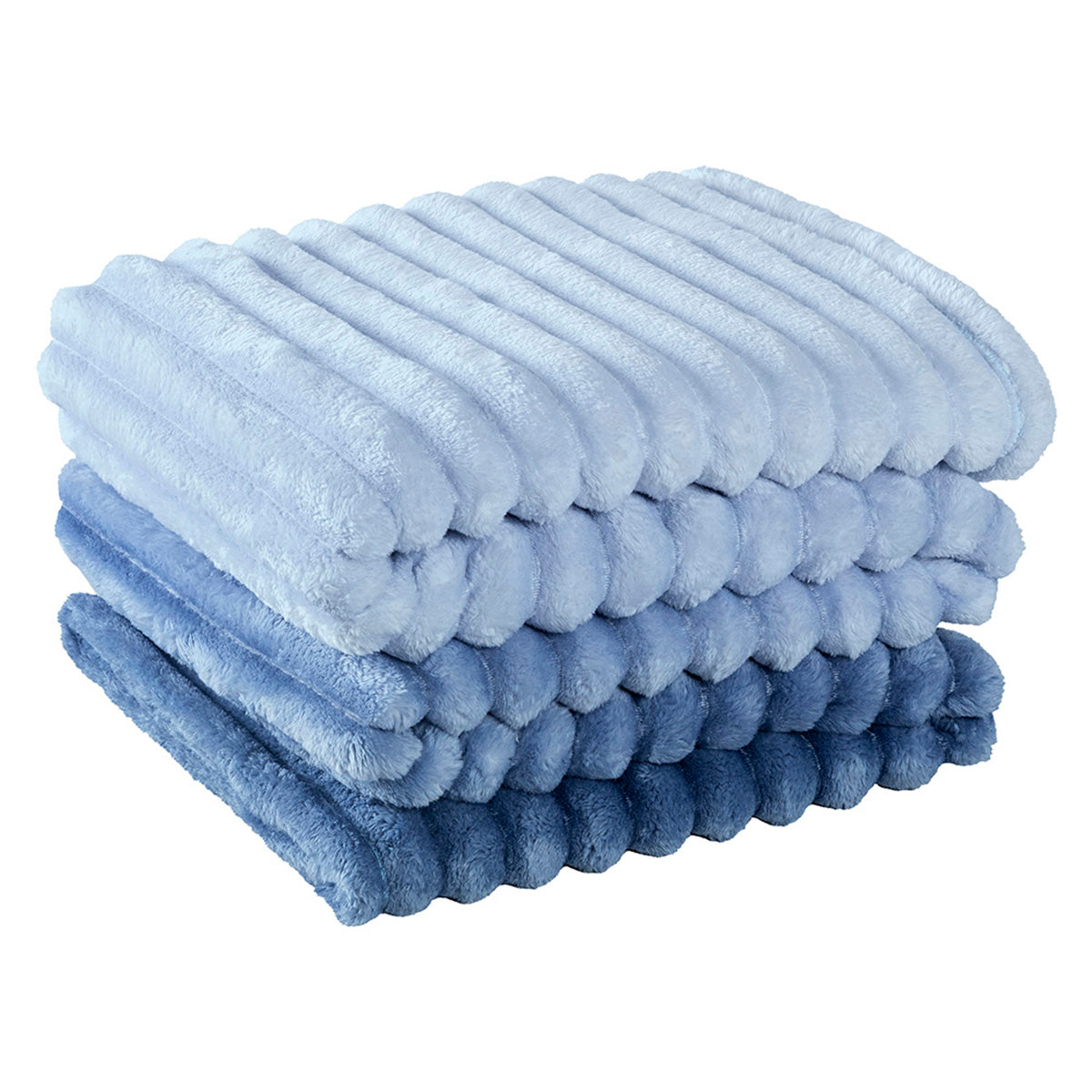 Cobertor Ultrasoft Fluffy Queen Microfibra Flannel 320g/m² Sky