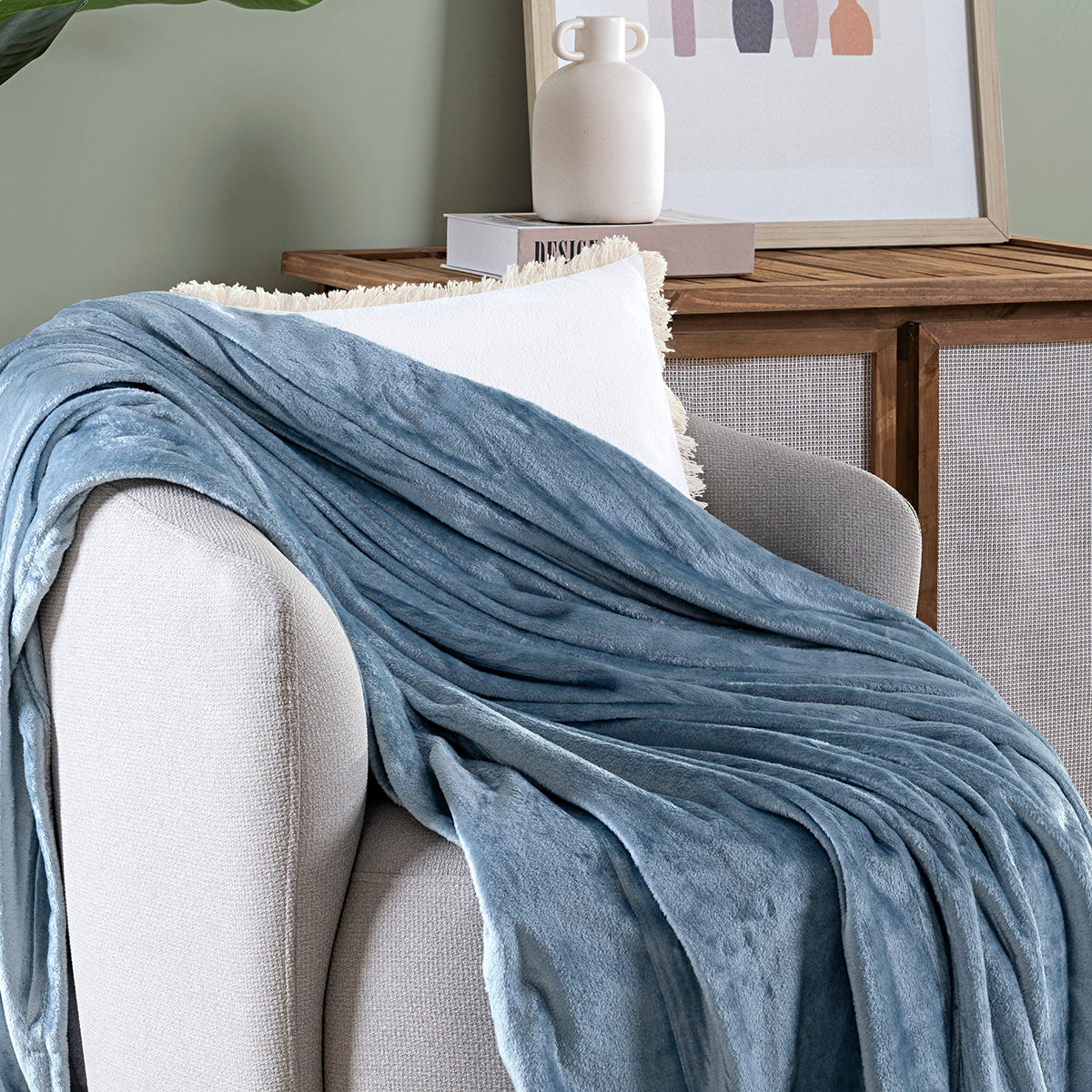 Cobertor Ultrasoft Sibéria Queen Microfibra Flannel 280g/m² Azul