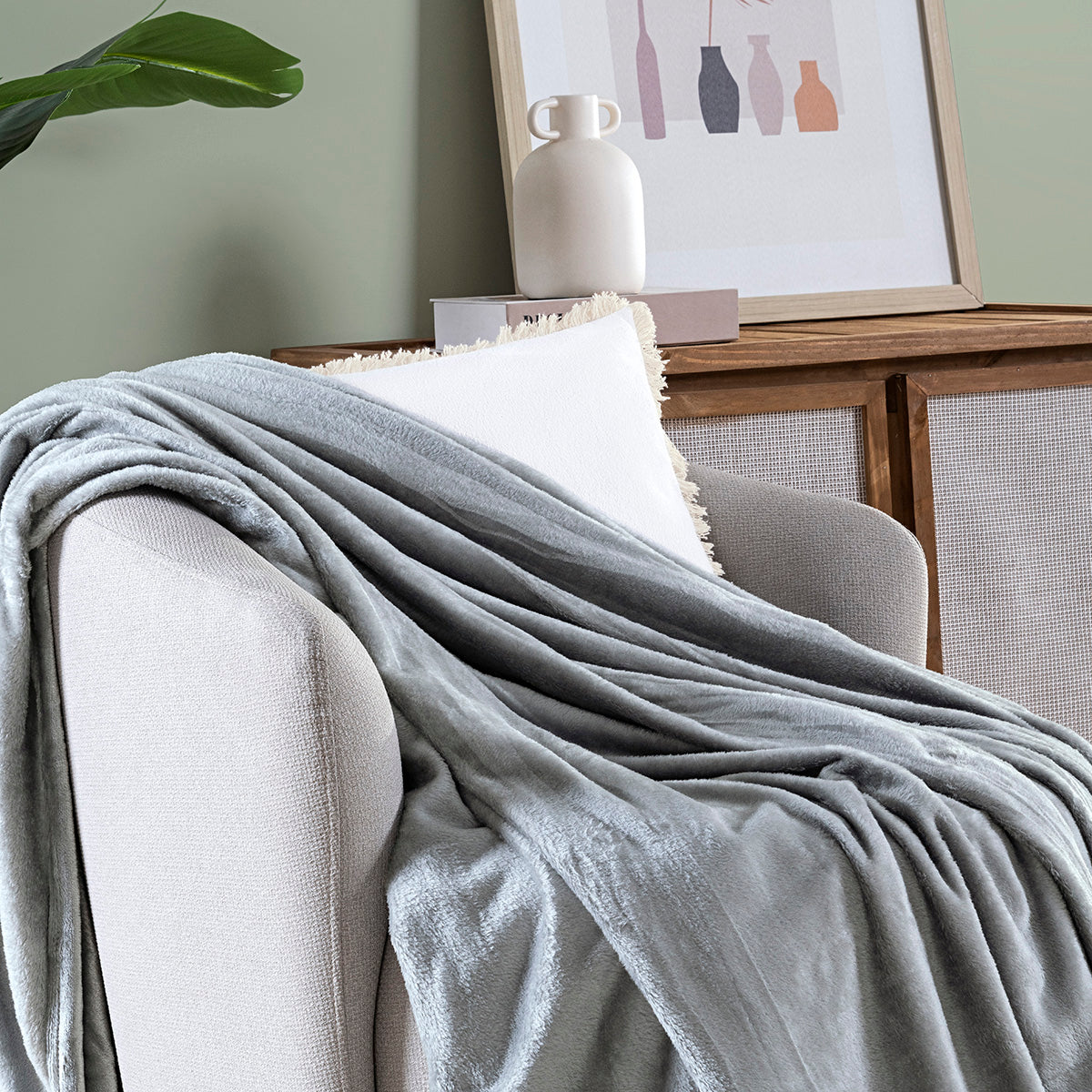 Cobertor Ultrasoft Sibéria Queen Microfibra Flannel 280g/m² Cinza
