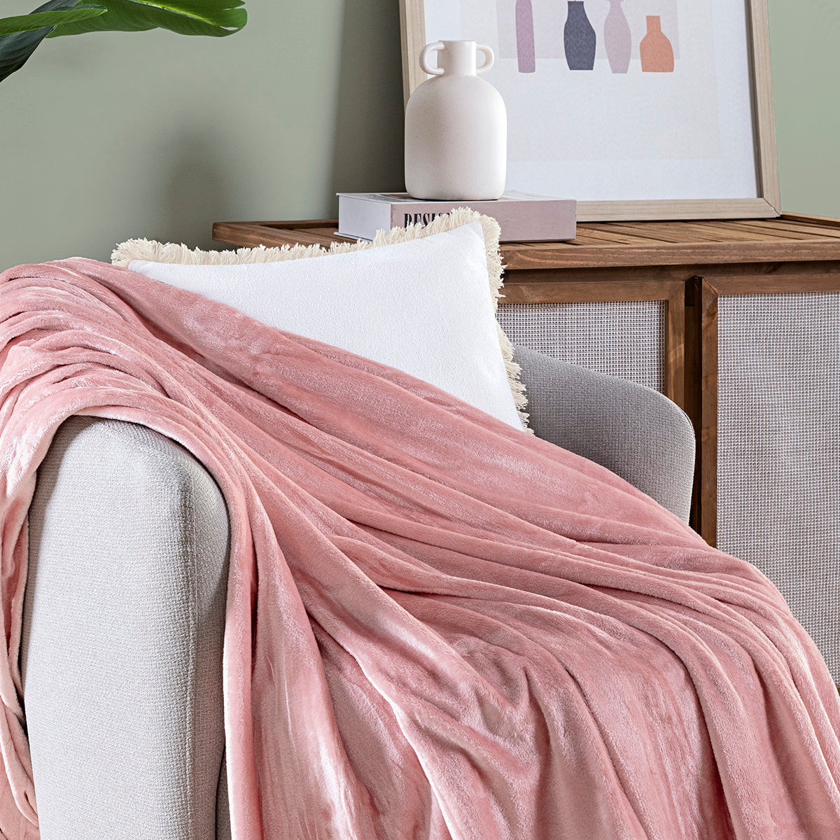 Cobertor Ultrasoft Sibéria Queen Microfibra Flannel 280g/m² Rosa