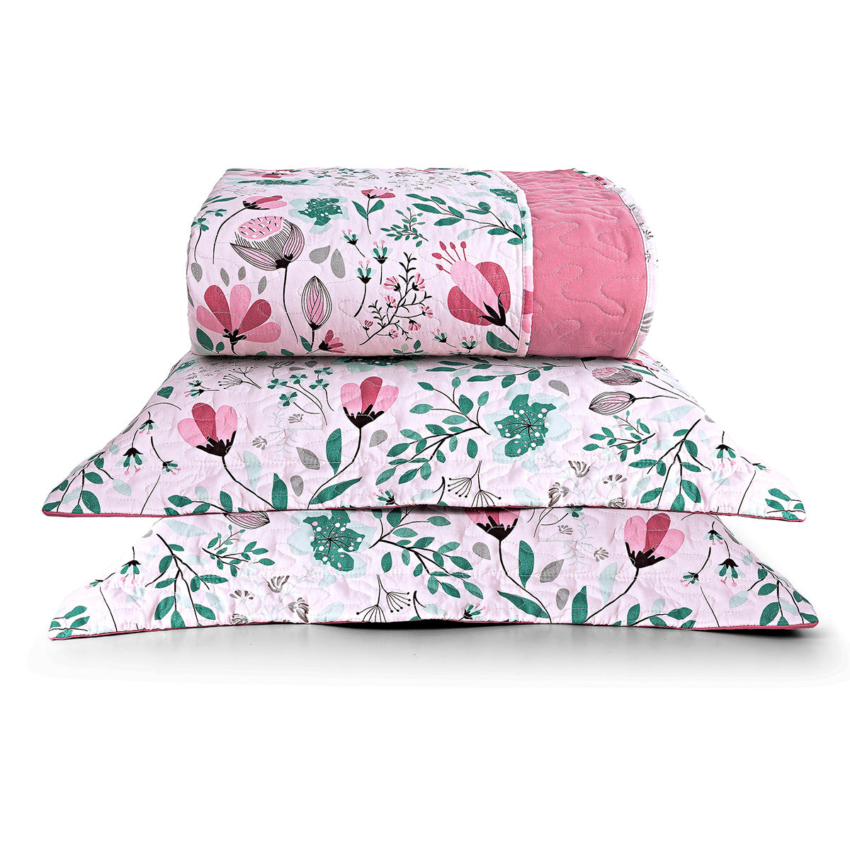 Cobre Leito Queen Avere Micropercal 200 Fios Estampado 3 Peças Bothanica