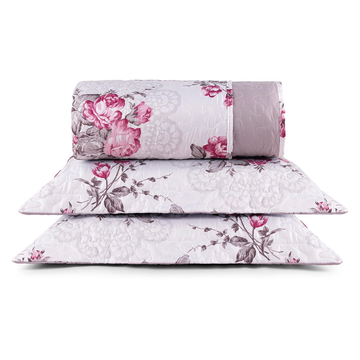 Cobre Leito King Avere Micropercal 200 Fios Estampado 3 Peças Lilac