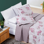 Cobre Leito King Avere Micropercal 200 Fios Estampado 3 Peças Lilac