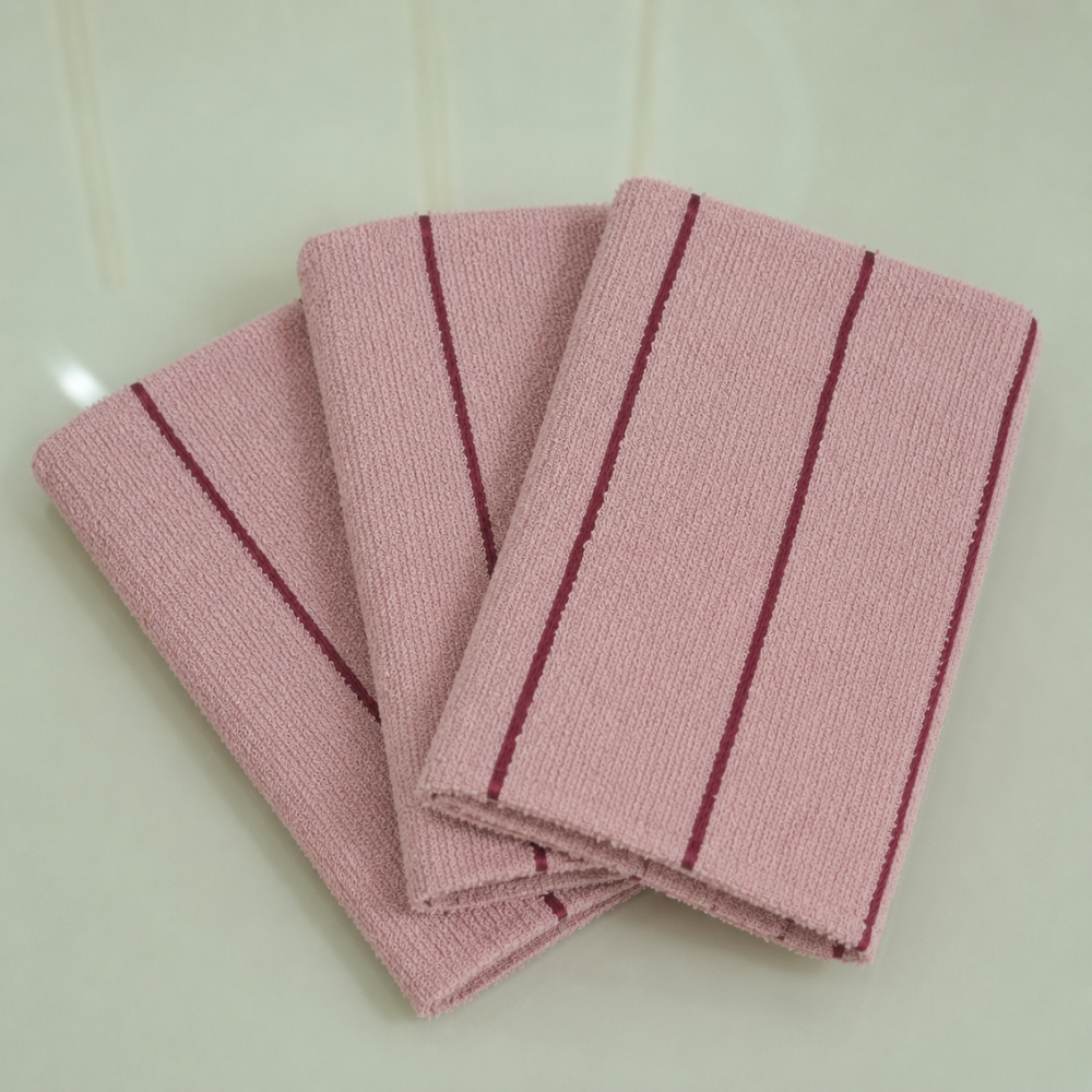Kit 3 Panos de Copa Felpudo Bonjour 100% Algodão 70 x 45 cm Rosa
