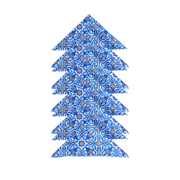 Kit 10 Guardanapos de Tecido Allegra Microfibra 35 x 35 cm Azulejo