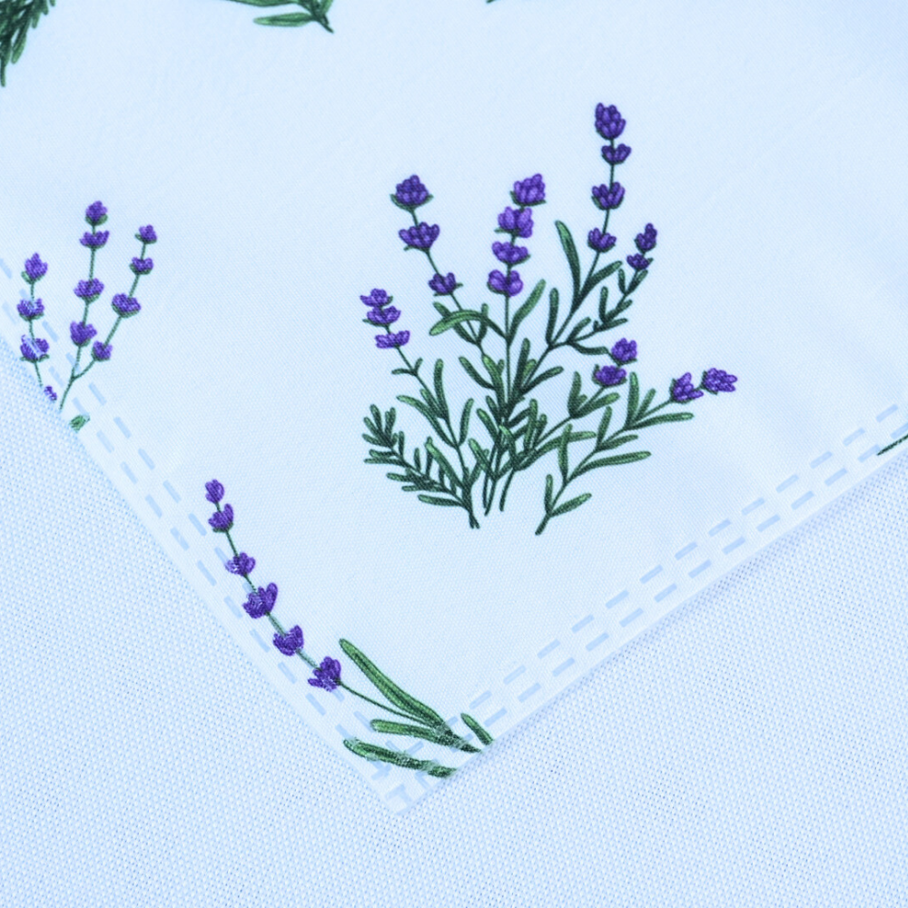 Kit 2 Guardanapos de Tecido Allegra Microfibra 35 x 35 cm Lavanda