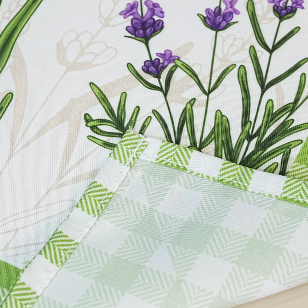 Caminho de Mesa Allegra Microfibra Estampa Digital 43 x 125 cm Lavanda