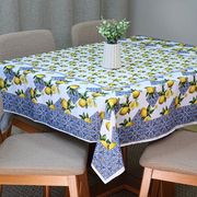 Toalha de Mesa Allegra Microfibra Estampa Digital 4 Lugares 150 x 150 cm Limão