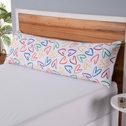 Fronha para Travesseiro Fofuxão 46 x 146 cm Microfibra com Zíper Love