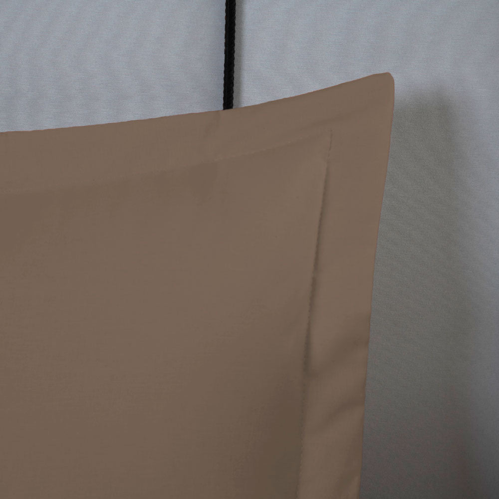 Porta-Travesseiro Dia a Dia 50 x 70 cm Percal 180 Fios Marrom