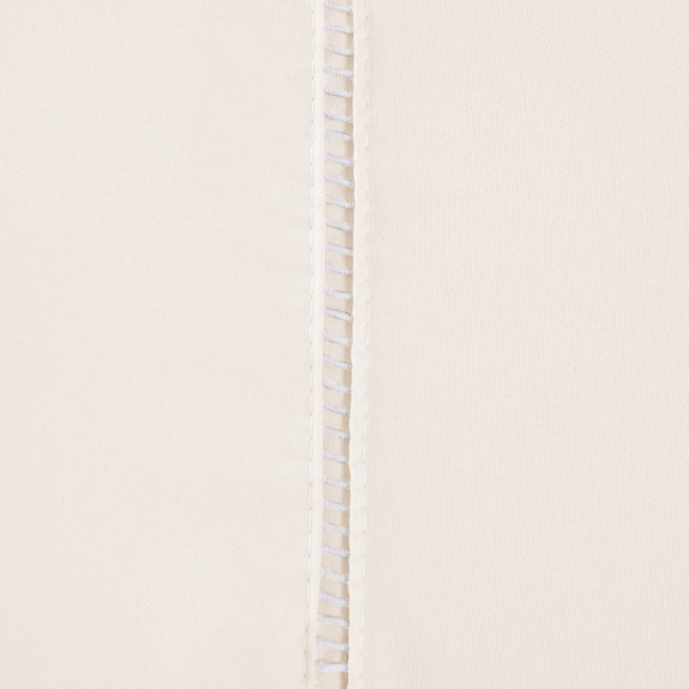 Par de Fronhas Ponto Palito 70 x 50 cm Micropercal 300 Fios 2 Peças Palha