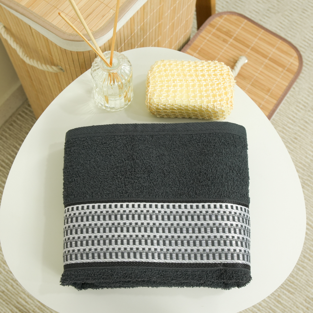 Toalha de Banho Urbane 100% Algodão 360 g/m² Felpuda Preto