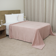 Manta Cobertor Delicatta Fleece Bolinha 220 x 240 cm Rosa