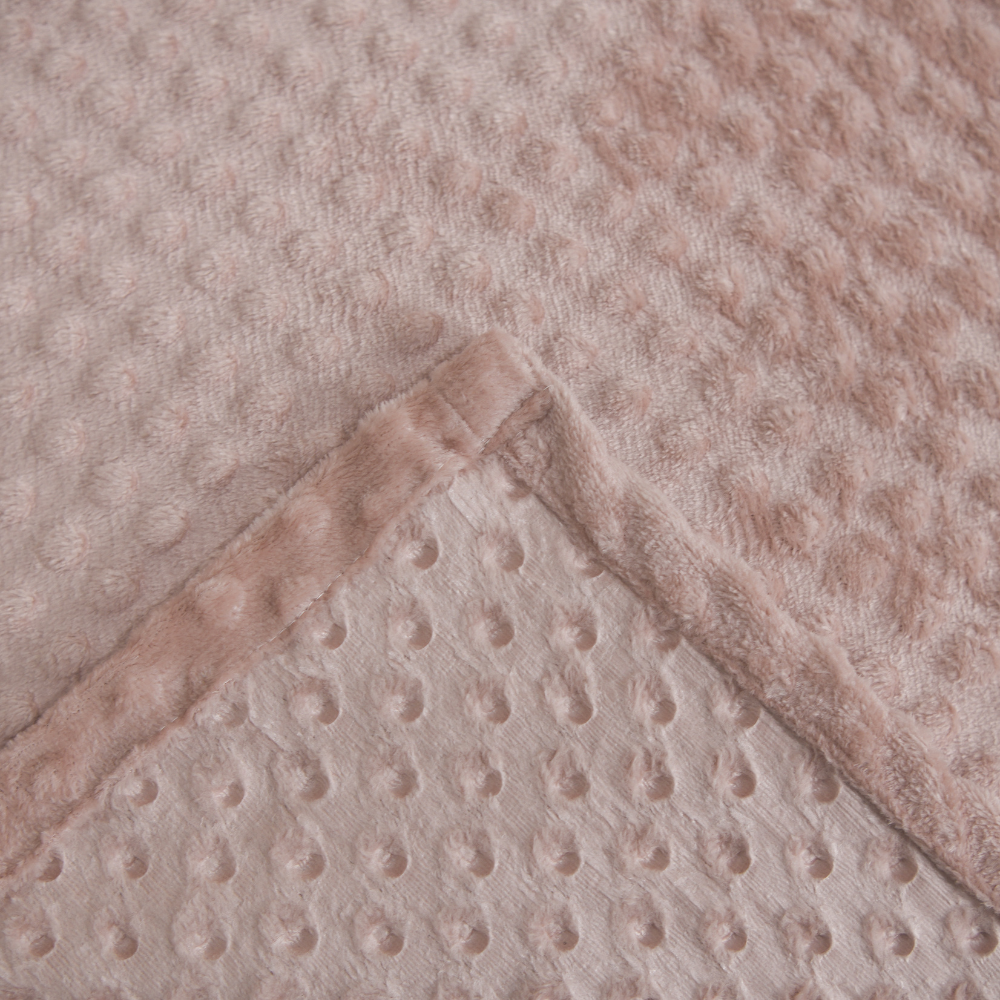 Manta Cobertor Delicatta Fleece Bolinha 220 x 240 cm Rosa