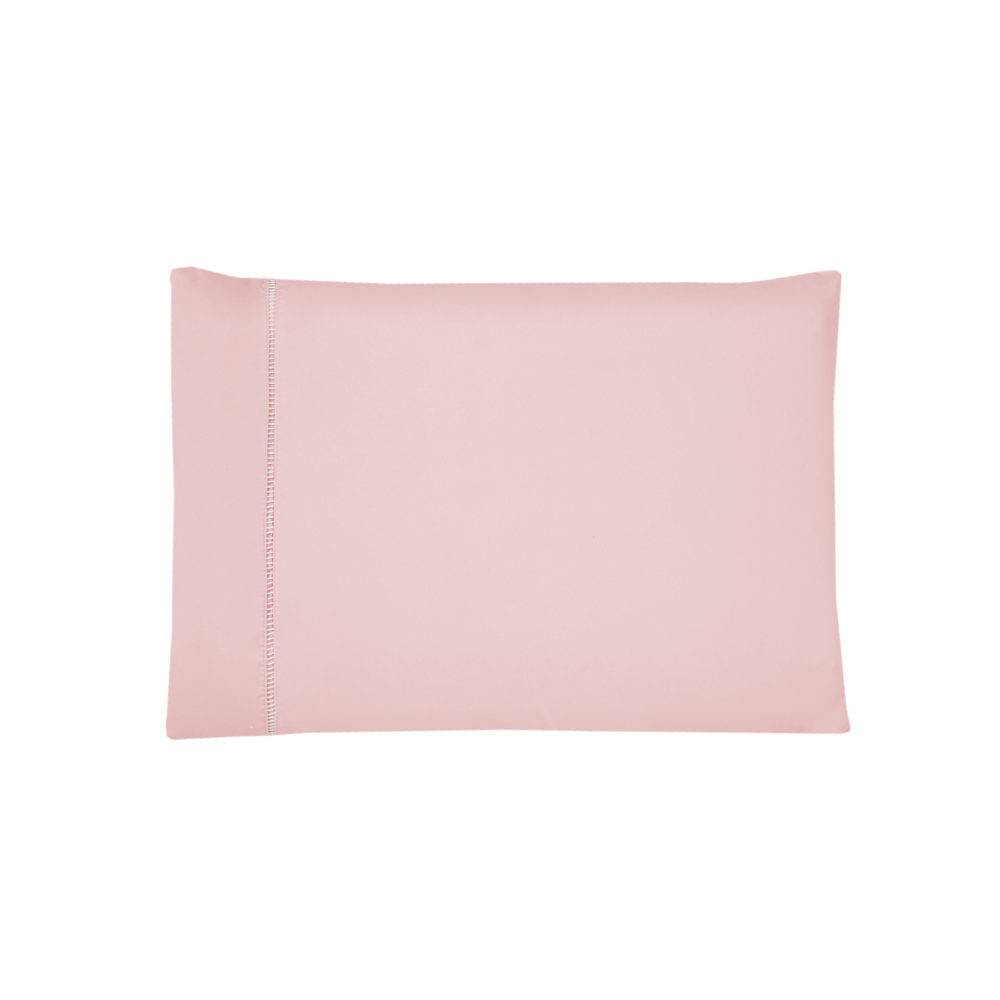 Par de Fronhas Ponto Palito 70 x 50 cm Micropercal 300 Fios 2 Peças Rose