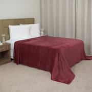 Manta Cobertor Delicatta Fleece Bolinha 220 x 240 cm Vermelho