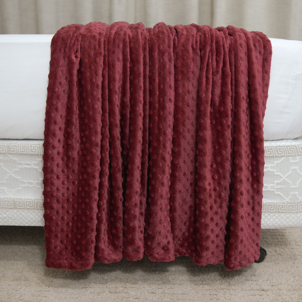 Manta Cobertor Delicatta Fleece Bolinha 220 x 240 cm Vermelho