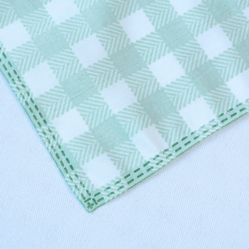 Kit 10 Guardanapos de Tecido Allegra Microfibra 35 x 35 cm Xadrez