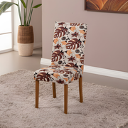 Capa para Cadeira de Jantar com Elástico Folhas da Selva